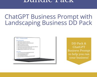 Landscaping Business Buyer Bundle | Due Diligence Pack + ChatGPT Prompt (Editable DOCX)