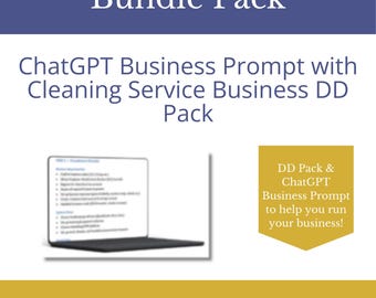 Cleaning Service Business Buyer Bundle | Due Diligence + ChatGPT Prompt (Editable DOCX)