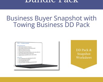 Towing Business Buyer Bundle | Due Diligence Pack (Instant Download)