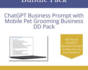 Mobile Pet Grooming Business Buyer Bundle | Due Diligence + ChatGPT Prompt (Editable DOCX)