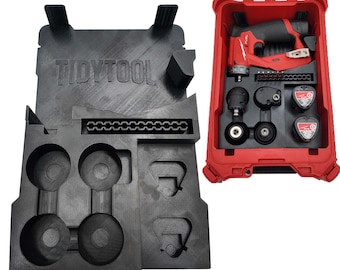 Organizador de taladro de instalación de combustible M12 para Milwaukee Compact Packout