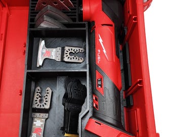 M18 Multitool Organizer for Milwaukee Packout 2 and 3 Drawer Tool Boxes