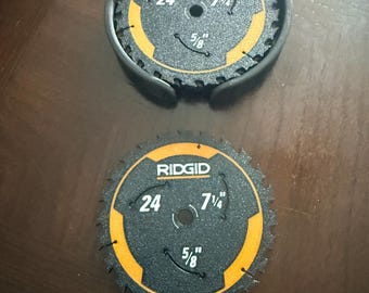 Ridgid Coasters Set of 6 w/Holder