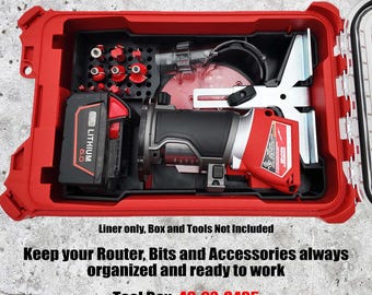 M18 Router Organizer for Milwaukee Compact Packout