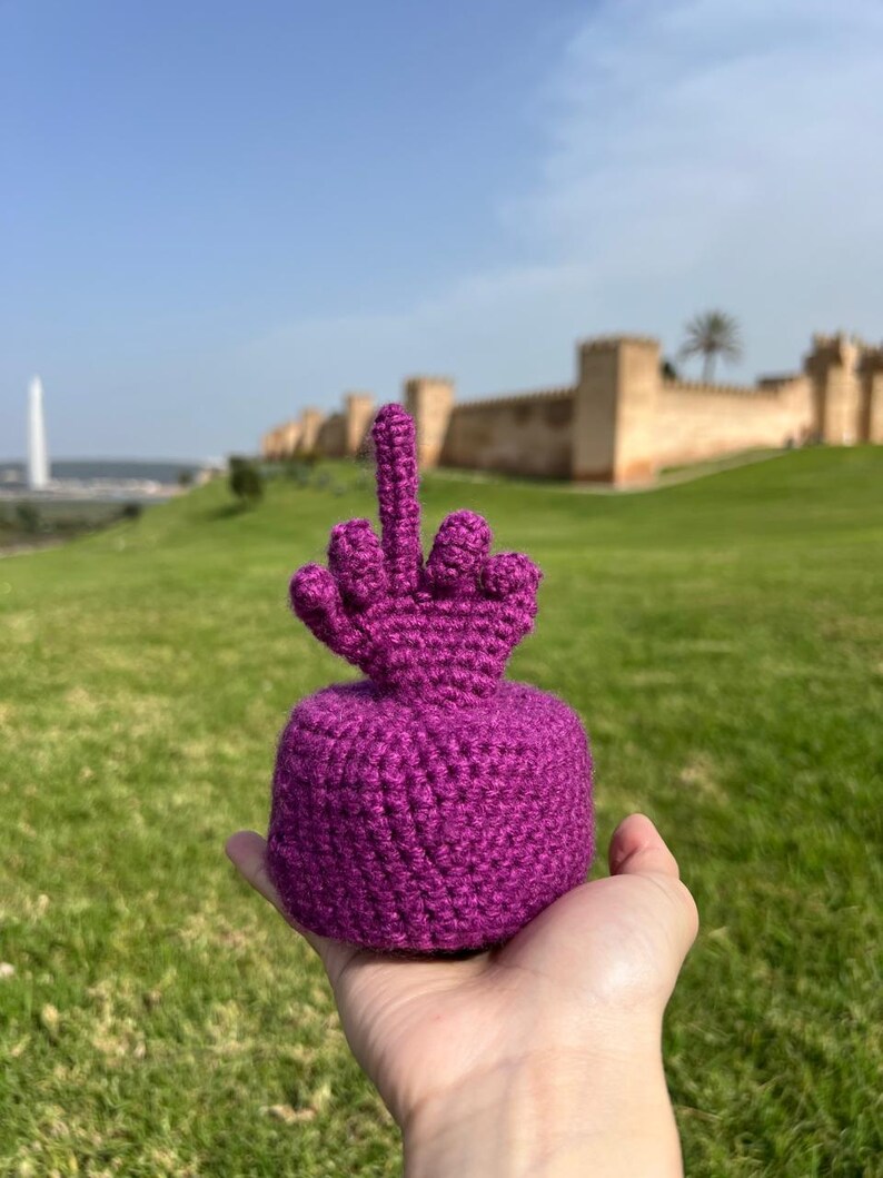 Funny Crochet Middle Finger Pattern - Flip Bird Amigurumi PDF - Etsy