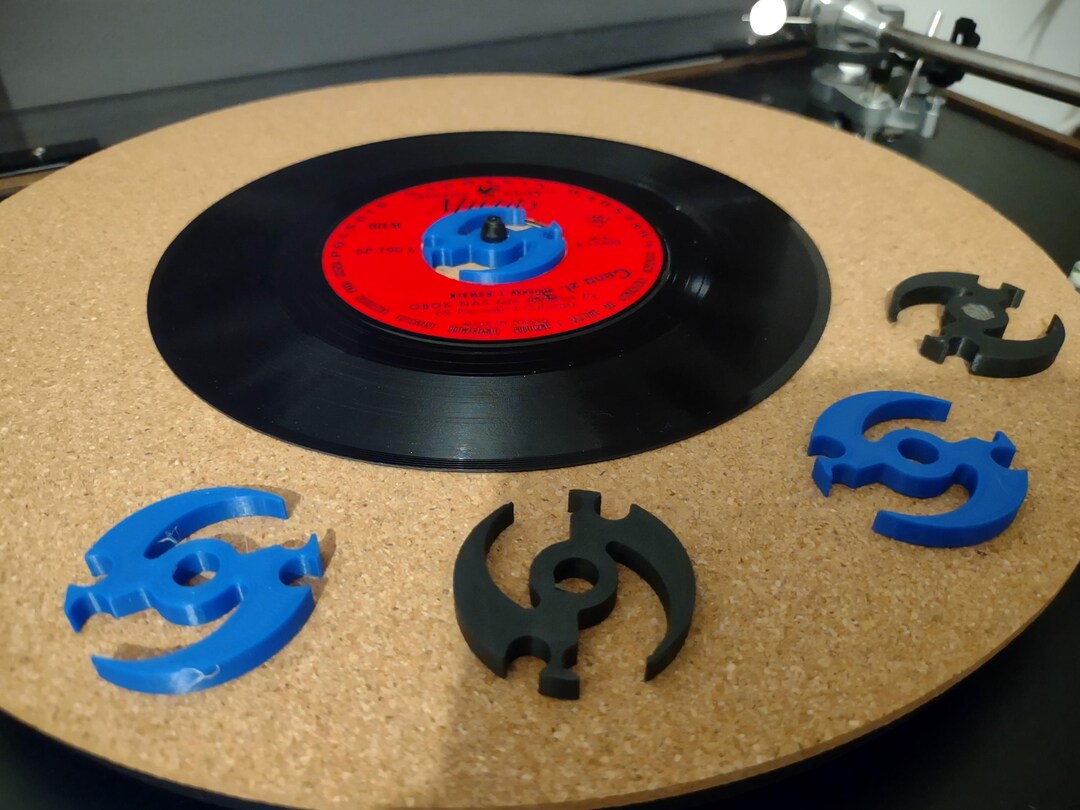 Record Spindle Insert Unique Ninja 45 RPM Adapter Vinyl Record Turntable Spindle 7