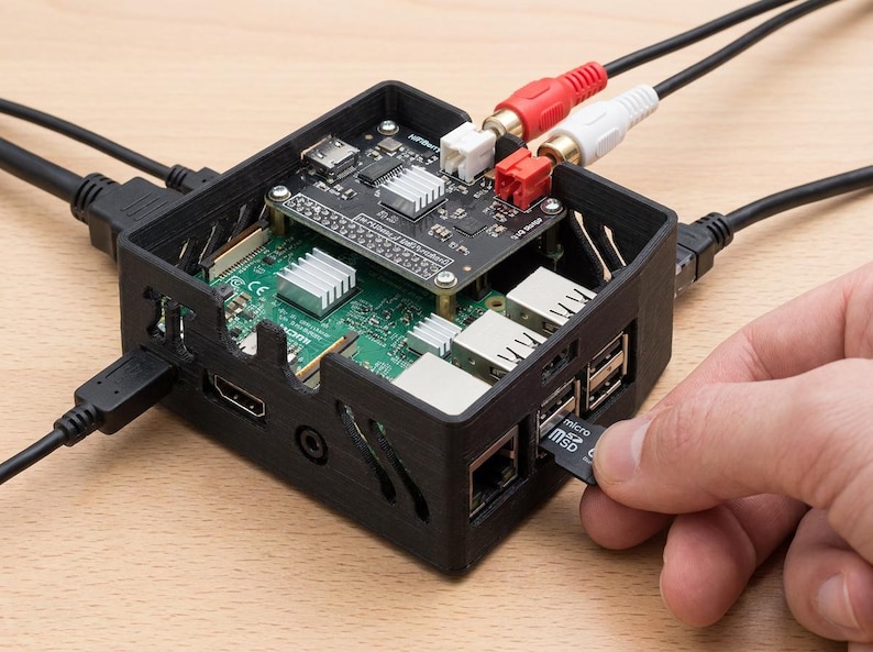 Raspberry Pi 3 Hifiberry DAC+ Pro Case, Pi 3B Audio Enclosure ...