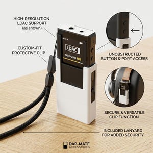 Capa protetora resistente FiiO BTR7 – Capa tática com clipe para cinto