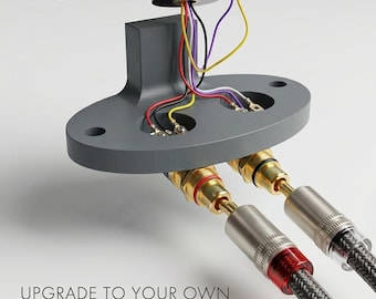 SME 3009/3012-serie II RCA-stekkeradapter - 'Silver-Link'-toonarmconversieblok - past in vintage - zwart of grijs
