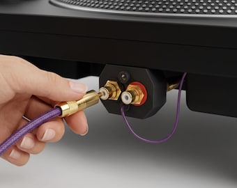 Technics SL-1200 afneembare RCA Power Mod Kit – DJ-upgrade MK2-MK6