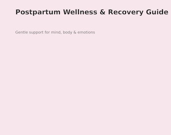Postpartum Recovery Guide Emotional Healing After Birth