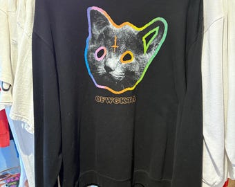 Vintage Odd Future Cat Sweatshirt 1st Release Do Not Fap Tag Size XL