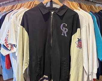 Vintage Colorado Rockies Starter Letterman Jacket Embroidered Size XL