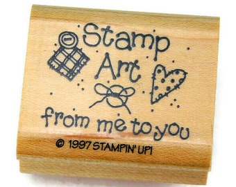 Product Label Stamp - Stamp Art From Me To You - Stampin Up Stamps