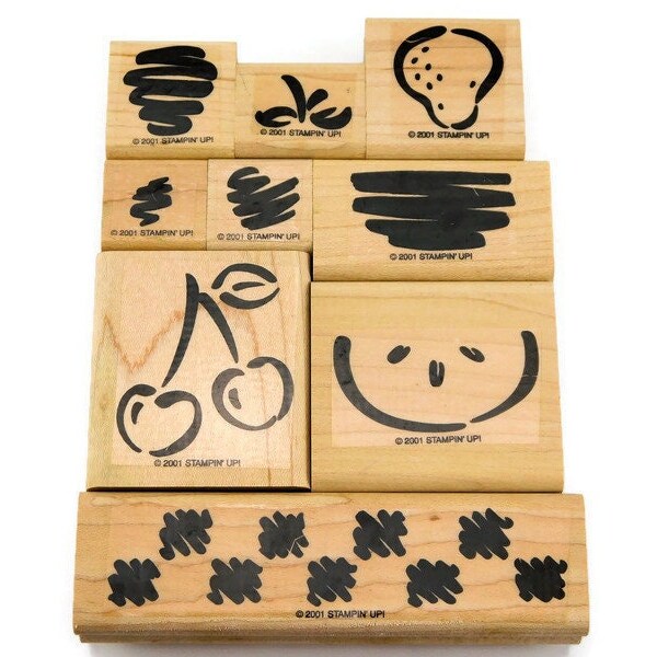 Fruit Rubber Stamp Etsy