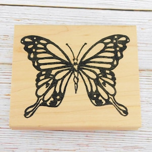 Schmetterling Stempel - Monarchfalter - The Stamping Bug - auf Holz montierter Stempel