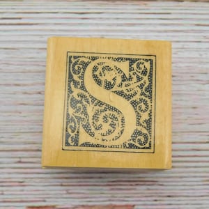 Monogramm S Stempel - Anita’s Stamps - Holzstempel