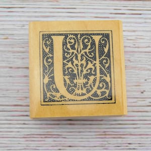 Monogramm U Stempel - Anita’s Stamps - Holzstempel