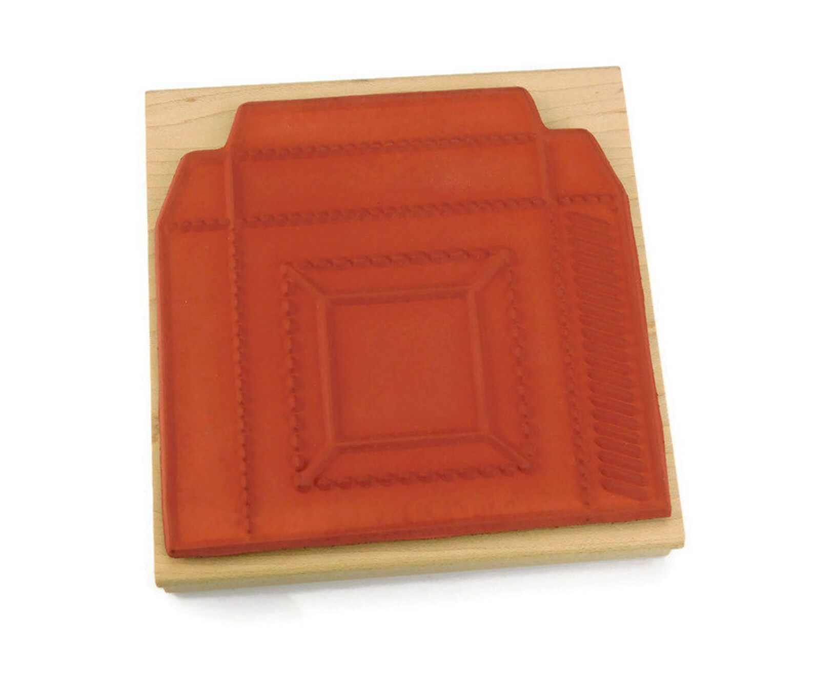 Box Template Stamp Inky Antics Rubber Stamp Wood Mount Etsy