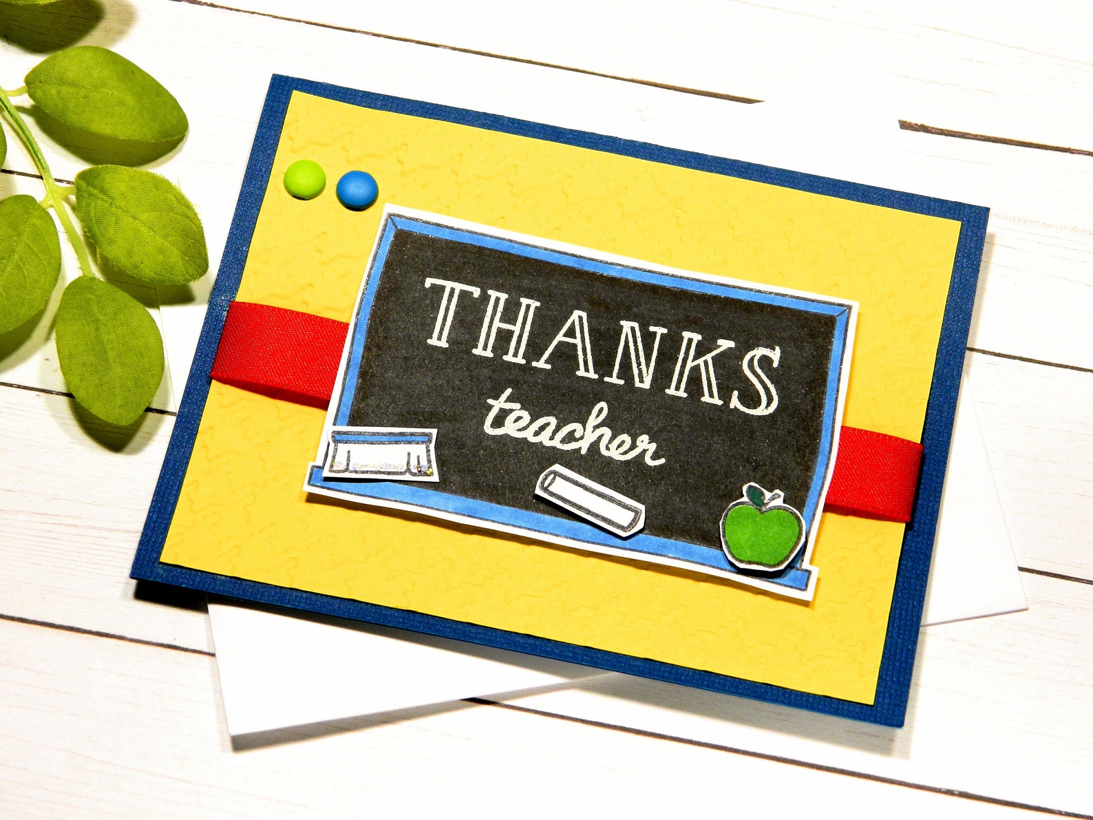 Teacher Thank You Card Teacher Appreciation Inspiring Etsy