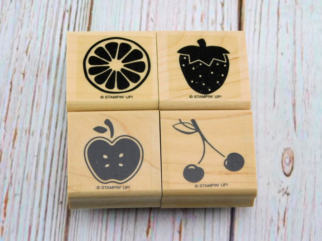 Fruit Rubber Stamps Stampin up Stamp Set Tart and Tangy Etsy