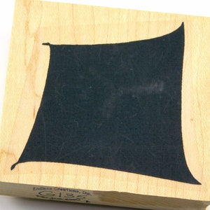 Flying Carpet Stamp - Rug Block Rubber Stamp - Endless Creations Stamp- Wood Mounted Stamp