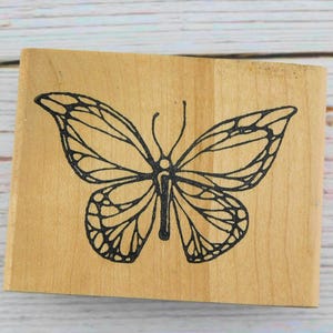 Butterfly Rubber Stamp - Insect Stamp -The Stamping Bug - Wood Mount Stamp