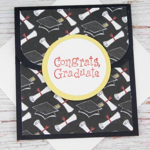 Tarjetero de regalo de graduación hecho a mano: ¡Felicidades, graduado!