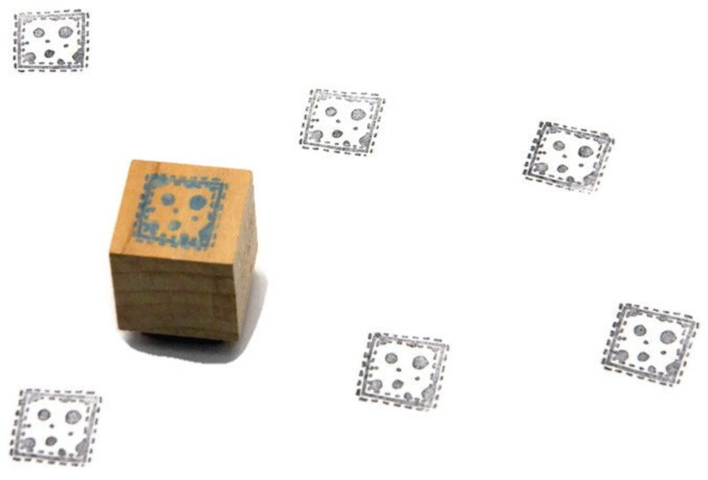 Tile Rubber Stamp Tile Pattern Stamp Wood Mounted Stamp Etsy