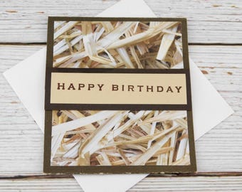 Handmade Rustic Birthday Gift Card Holder