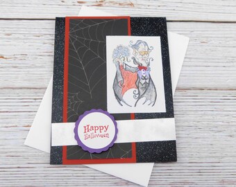 Happy Halloween Card – This Booquet’s for You - Handmade Halloween Greeting Card