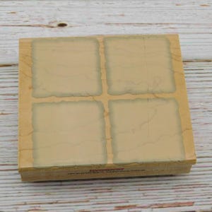 Hero Arts Stempel - Schatten Motiv - Quadrat aus vier Hintergründen - Holzschnitt Stempel