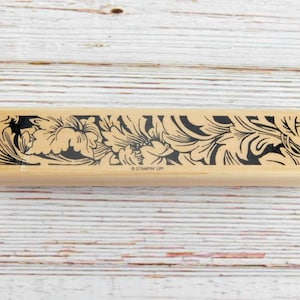 Floral Border Stempel - Blumenmuster - Stampin Up Stempel - Holzstempel