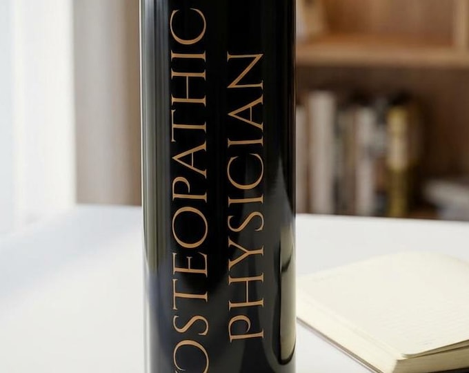 Featured listing image: Personalized Osteopathic Physician Skinny Tumbler 20oz Stainless Steel