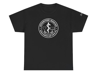 Ostepathische Siegel Design T-Shirt | Osteopatische Medizin Ganz-Personen-Betreuung seit 1874