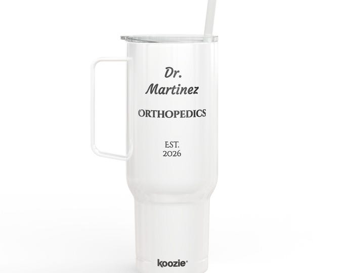 Featured listing image: Triple Personalized Engraved Tumbler 40oz | Insulated Travel Mug