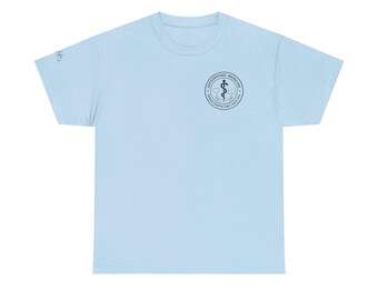 Ostepathische Siegel Design T-Shirt | Osteopatische Medizin Ganz-Personen-Pflege Seit 1874 Schwarz