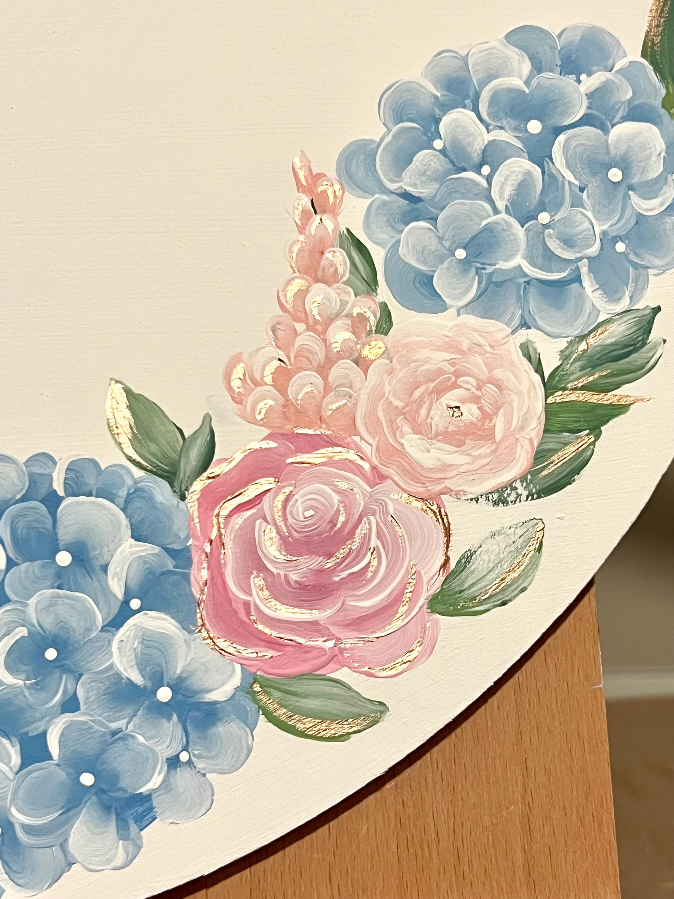Hand Painted Nursery Name Sign, Custom Baby Door Hanger - Etsy