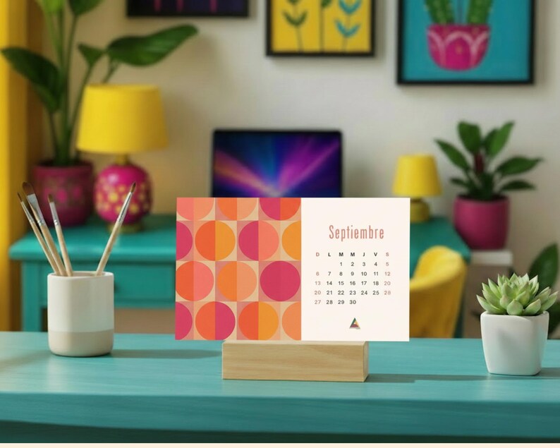 Calendario 2026 Imprimible · Estilo Bauhaus · Diseño Editorial · A4 Y ...