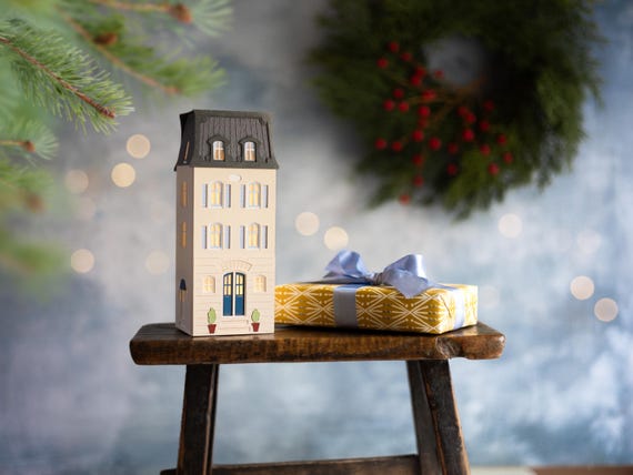 Paris Paper Luminary - made by hand using acid-free, archival papers, for Christmas or all year round