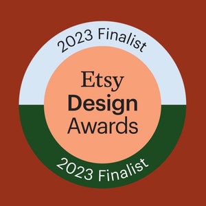 Etsy Design Awards finalist badge