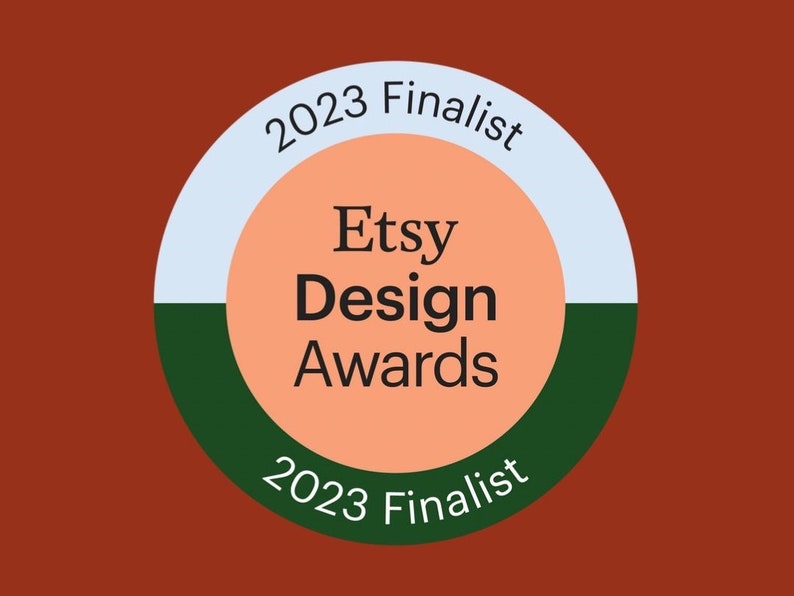Etsy Design Awards finalist badge