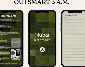 Kit de herramientas para dormir imprimible / Protocolo para el insomnio y despertarse a las 3 a. m. / Guía del sueño basada en evidencia con listas de verificación / Descarga digital
