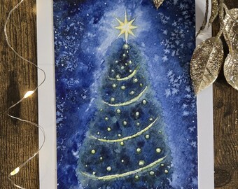 Greeting Card - Christmas Tree Card - Joy Card - Christmas Card