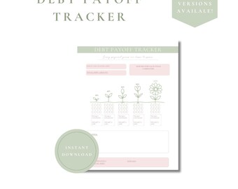 ADHD Debt Payoff Tracker Printable | Visual Debt Tracker PDF | Debt Snowball Planner | Digital Planner | Printable Planner