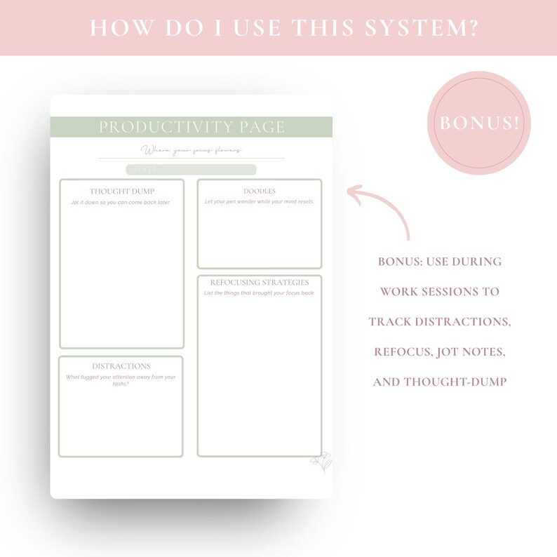 ADHD Task Planner Printable | Complete Monthly, Daily & Weekly Planning ...