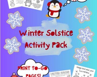 Paquete de actividades de invierno: 10 páginas sin preparación