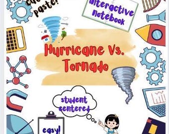 Actividad de tornados y huracanes / Cuaderno interactivo sobre el clima / Ciencias de la Tierra