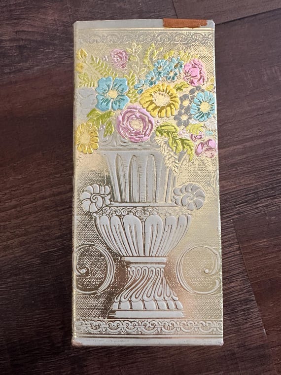Vintage Avon Silk & Honey Bath Foam | White Glass Urn Bottle | Collectible Avon Bath Decor