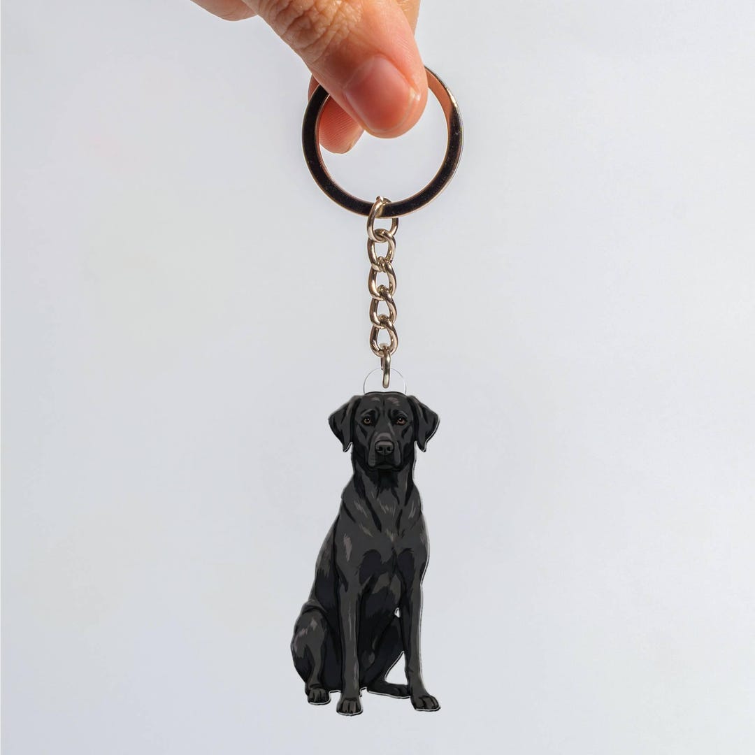 Black Labrador Key Chain Dog Gift | Pet Breed Keyring - Etsy UK